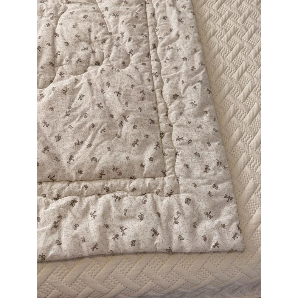 Vintage Disney Classic Winnie The Pooh Crib Quilt Butterfly Tigger Piglet Baby